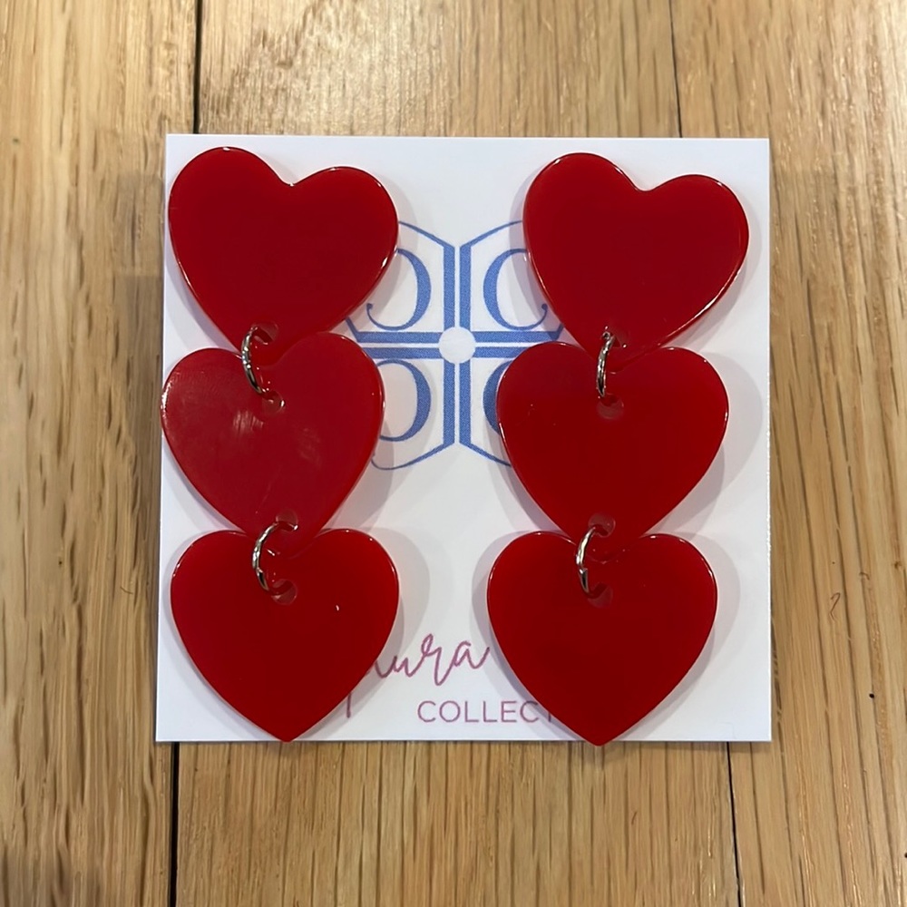 Red Heart Earrings
